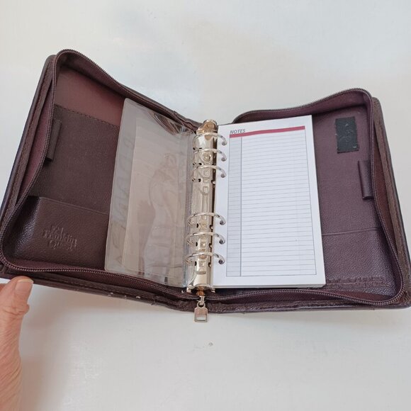 Franklin Covey Planner Franklin Quest Binder Brown Leather 6 Ring Organizer - Picture 5 of 16